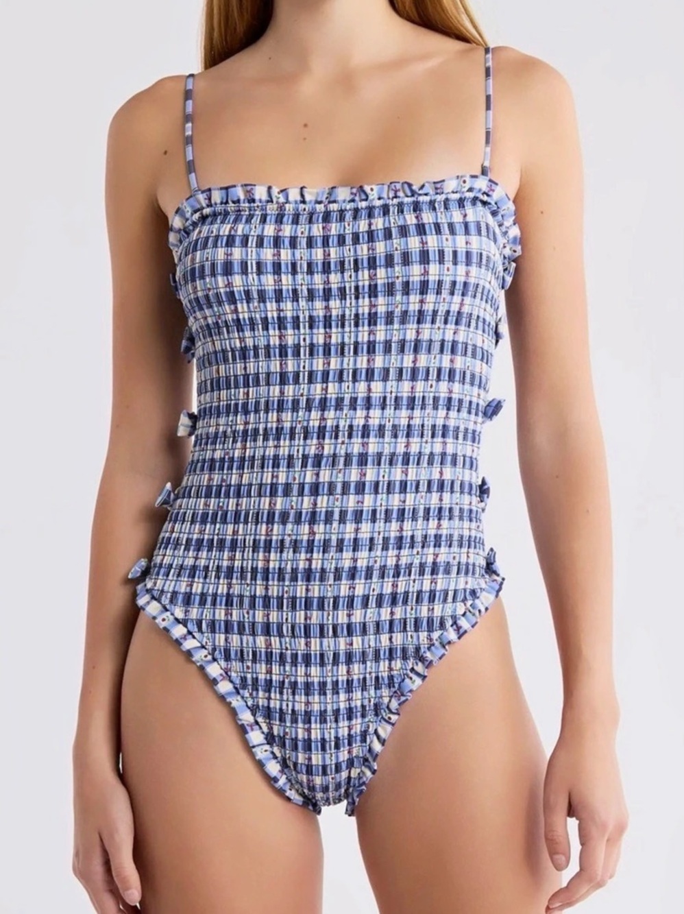 DAMSON MADDER & White One-Piece Swimsuit NWT